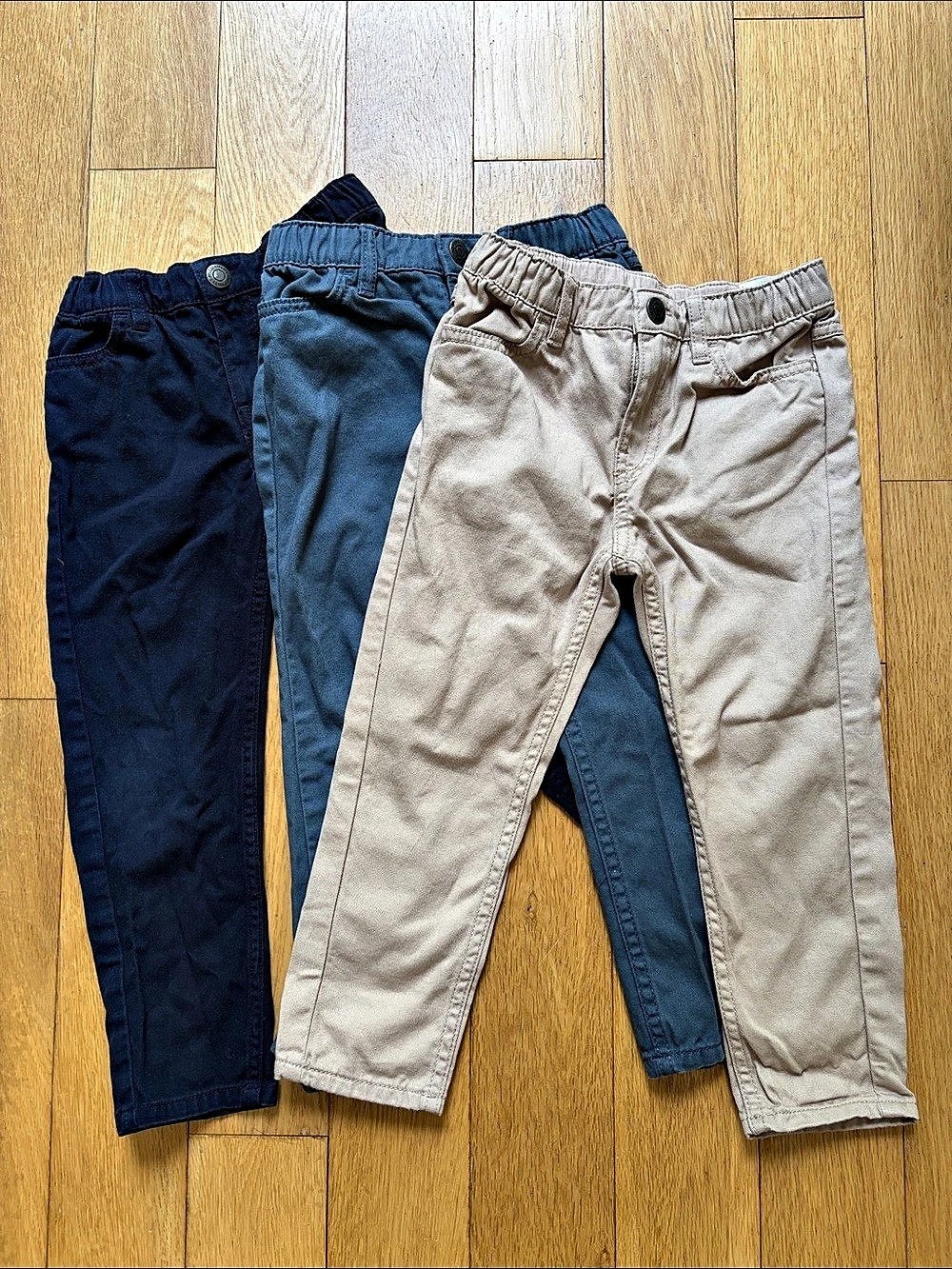 H&M Kids Casual Pants 3-Pack Blue & Beige
